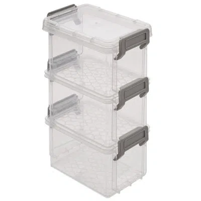 Simplify 4 Pack 12oz Stackable Storage Boxes In White
