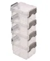 Simplify 4 Pack Stackable Storage Boxes In Clear