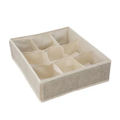 Simplify 4.02'' H X 12.01'' W X 14.02'' D Multi-purpose Drawer Organizer In Beige