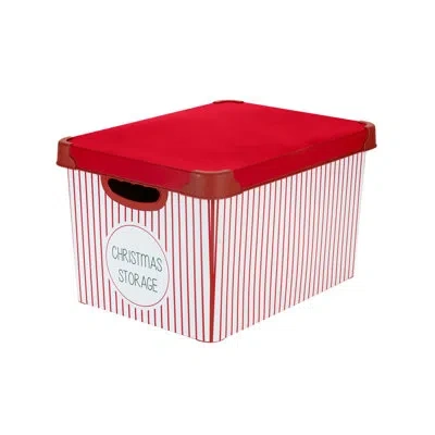 Simplify 9.25" H X 11.42" W X 15.35" D Christmas Ornament Storage