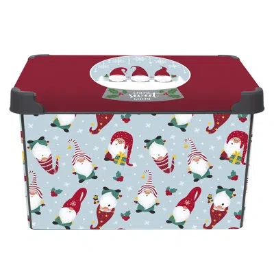 Simplify 9.25" H X 15.35" W X 11.42" D Christmas Multi-use Storage