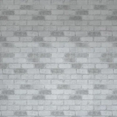 Simplify Brick Striped 16' L X 1.75" W Smooth Peel And Stick Wallpaper Roll In Gray