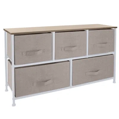 Simplify Caddaric 5 - Drawer Dresser In Beige