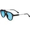 Simplify Carter Polarized Sunglasses In Black/blue