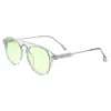 Simplify Carter Polarized Sunglasses In Clear/green