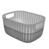 Simplify Decorative Plastic Basket In Gray