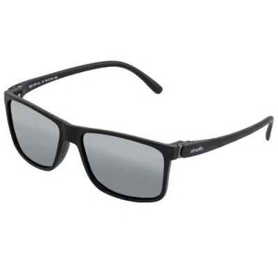 Simplify Ellis Polarized Sunglasses In Black/silver
