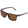 Simplify Unisex Ssu123 54 X 39mm Polarized Sunglasses In Brown
