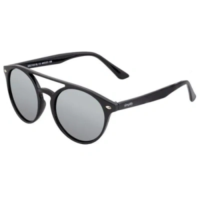 Simplify Finley Polarized Sunglasses In Black/silver