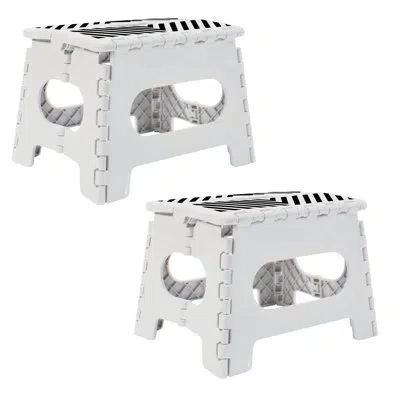 Simplify Folding Step Stool In White