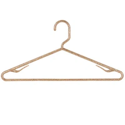 Simplify Granite Look Hangers Plastic Standard Hanger For Dress/shirt/sweater In Gold