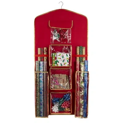 Simplify Hanging Holiday Gift Wrap Storage