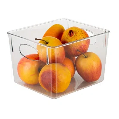 Simplify Horizontal  Plastic Basket In Transparent