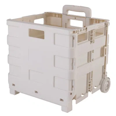 Simplify Large Tote & Go Collapsible Utility Cart In White