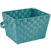 Simplify Large Woven Bin In Blue