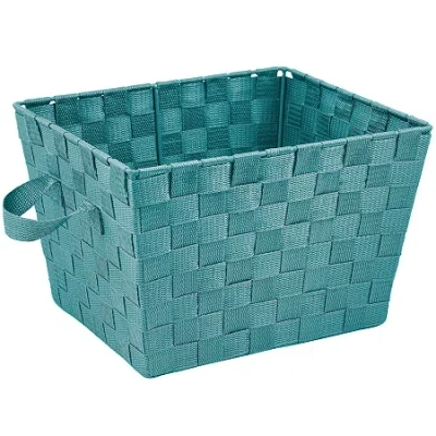 Simplify Large Woven Bin In Blue