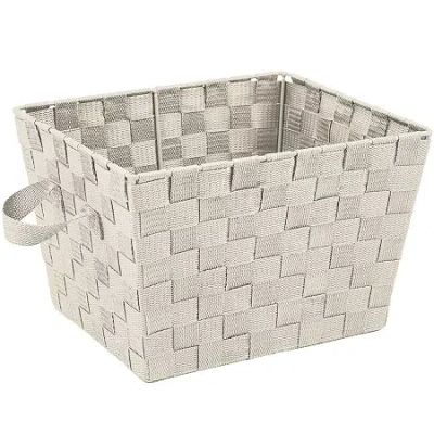 Simplify Large Woven Bin In Neutral