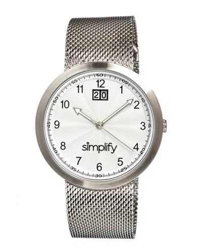 Simplify Men's The 1900 Watch In Metallic