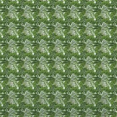 Simplify Palm Leaves Striped 16' L X 1.75" W Smooth Peel And Stick Wallpaper Roll In Green
