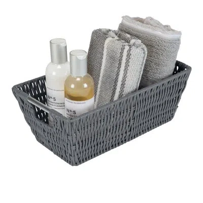 Simplify Plastic Basket In Gray