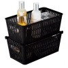 Simplify Plastic Basket Set In Black