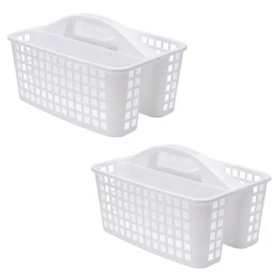 Simplify Plastic Bedside Caddy In White