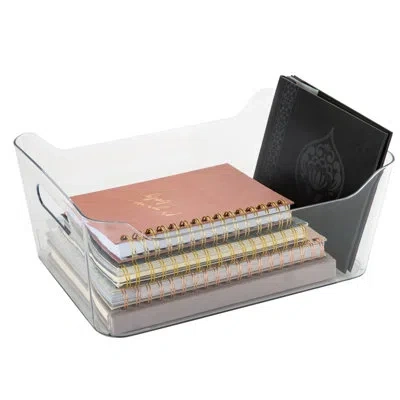 Simplify Plastic Bin In Clear