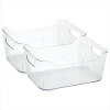 Simplify Plastic Bin Set In Clear