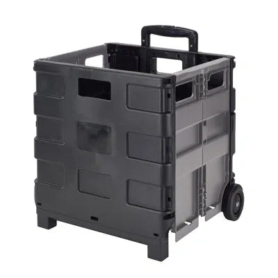 Simplify Plastic Cart In Black