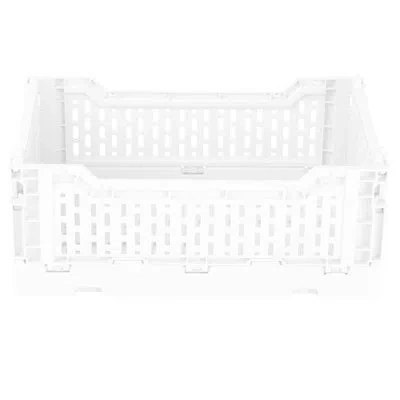 Simplify Plastic Crate In White