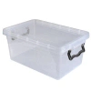 Simplify Plastic Storage Bin In Clear