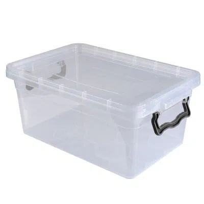 Simplify Plastic Storage Bin In Clear