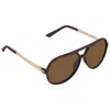 Simplify Unisex Ssu120 57 X 48mm Polarized Sunglasses In Brown