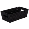 Simplify Strap Shelf Plastic Tote In Black