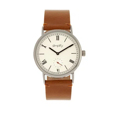 Simplify The 5100 Leather-band Watch In Multi