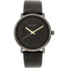 Simplify Unisex The 6200 Watch In Black/gunmetal