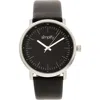 Simplify Unisex The 6200 Watch In Black/silver