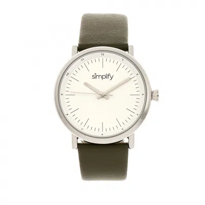Simplify The 6200 Leather-strap Watch In Multi