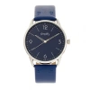 Simplify The 6300 Leather-band Watch In Blue