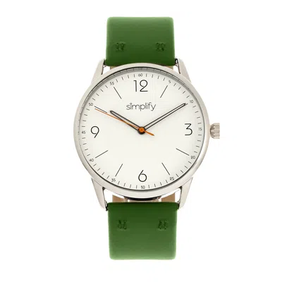 Simplify The 6300 Leather-band Watch In Multi