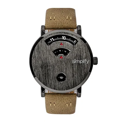 Simplify The 7000 Leather-band Watch, 40 Mm In Multi