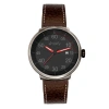 Simplify The 7100 Leather-band Watch W/date In Brown