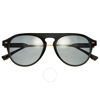 Simplify Unisex Black Pilot Sunglasses Ssu127-c1 In Animal Print