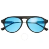 SIMPLIFY SIMPLIFY UNISEX BLACK PILOT SUNGLASSES SSU127-C2