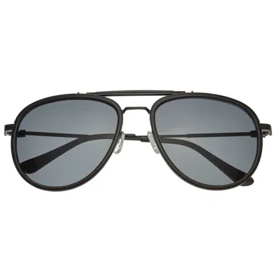 SIMPLIFY SIMPLIFY UNISEX BLACK PILOT SUNGLASSES SSU129-C2