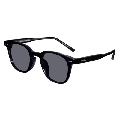 Simplify Unisex Black Square Sunglasses Ssu126-c1