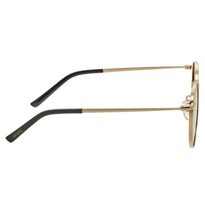 SIMPLIFY SIMPLIFY UNISEX GOLD TONE ROUND SUNGLASSES SSU128-C2