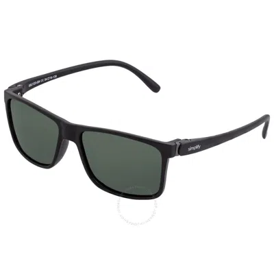 Simplify Unisex Multi-color Square Sunglasses Ssu123-gn In Black