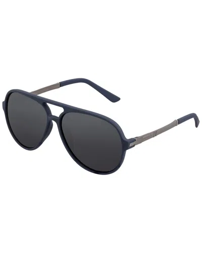 Simplify Unisex Ssu120 57 X 48mm Polarized Sunglasses In Black