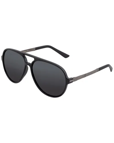 Simplify Unisex Ssu120 57 X 48mm Polarized Sunglasses In Black